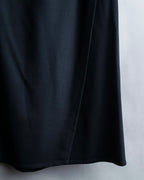 "HERMES" Button detailed flared midi skirt