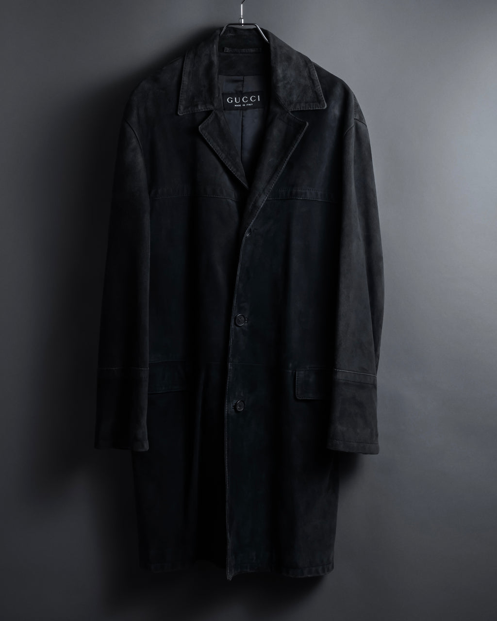 -SPECIAL- "GUCCI" 1998's-01's Tom Ford period beautiful faded suede long coat