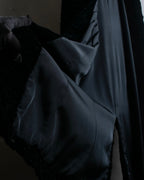 "GIORGIO ARMANI" Stand collar velour long coat