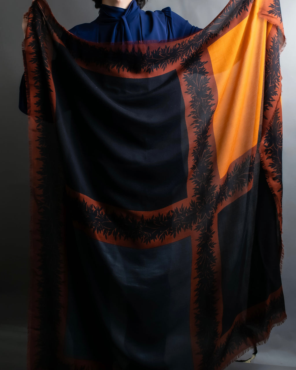 "Christian Dior" Botanical print large stole