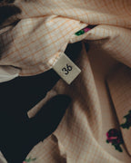 "GUCCI" 2010's-20's Romantic embroidered lace blouse