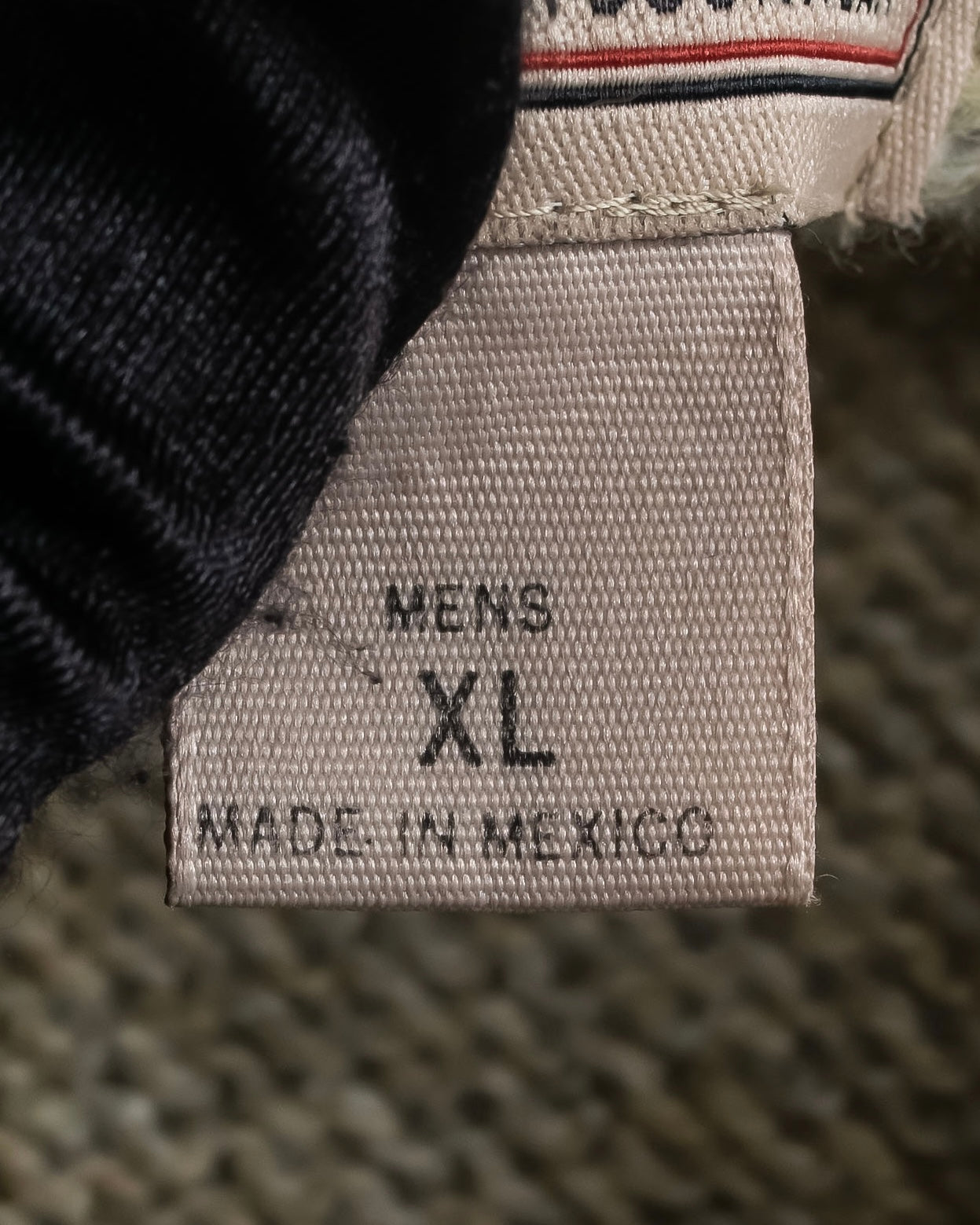 "Vintage oversized ribbed V-neck knit pullover"