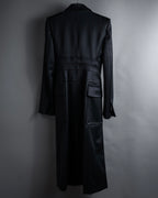 -SPECIAL- "YVES SAINT LAURENT rive gauche" 03 year Tom Ford period corset design long coat