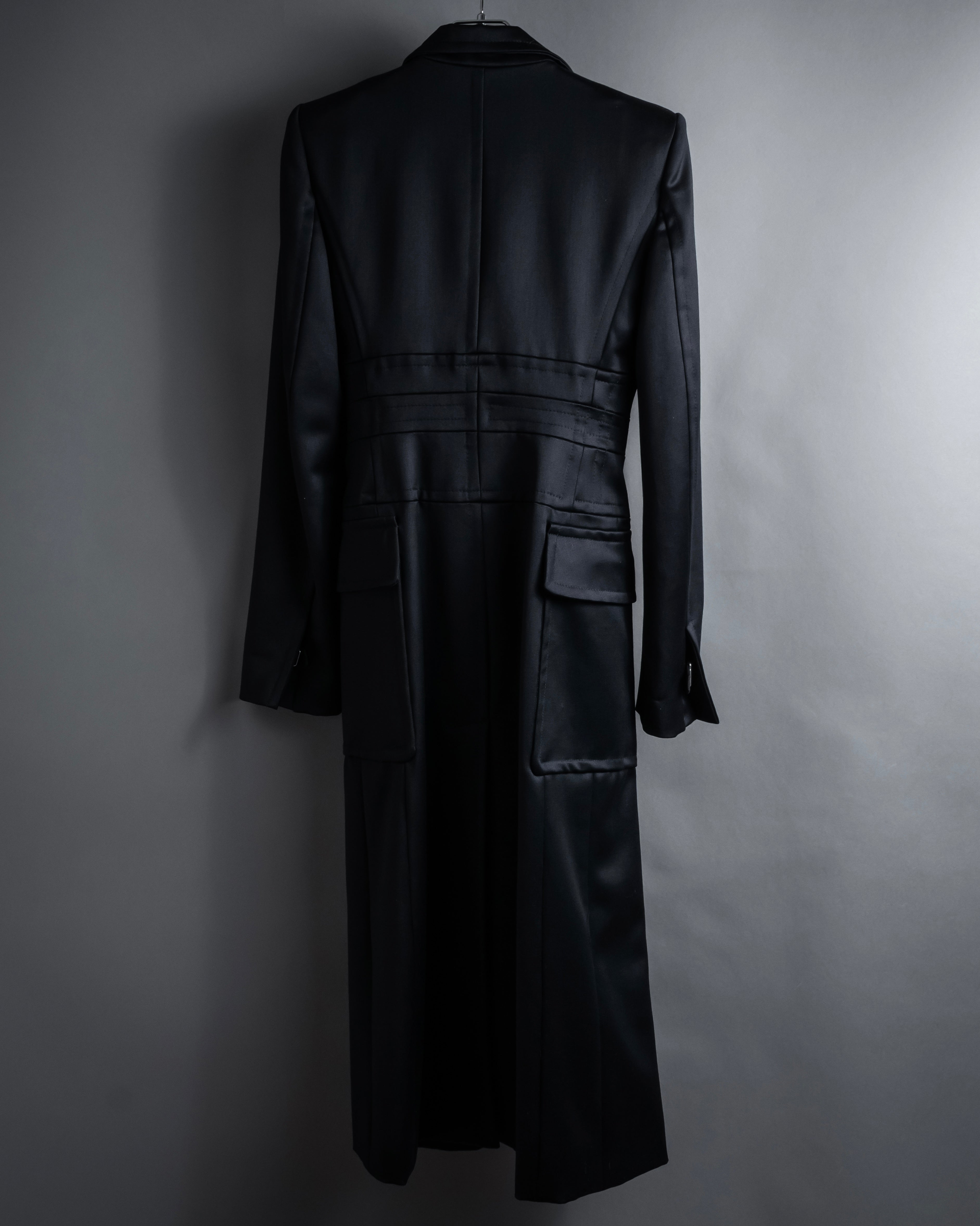 -SPECIAL- "YVES SAINT LAURENT rive gauche" 03 year Tom Ford period corset design long coat