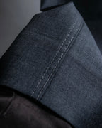 "CHANEL" 100% wool wide tapered slacks