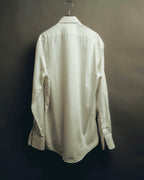"Yves Saint Laurent" 80's-90's Classic off white dress shirt