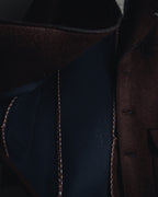 "BOB" Brushed wool single-breasted coat