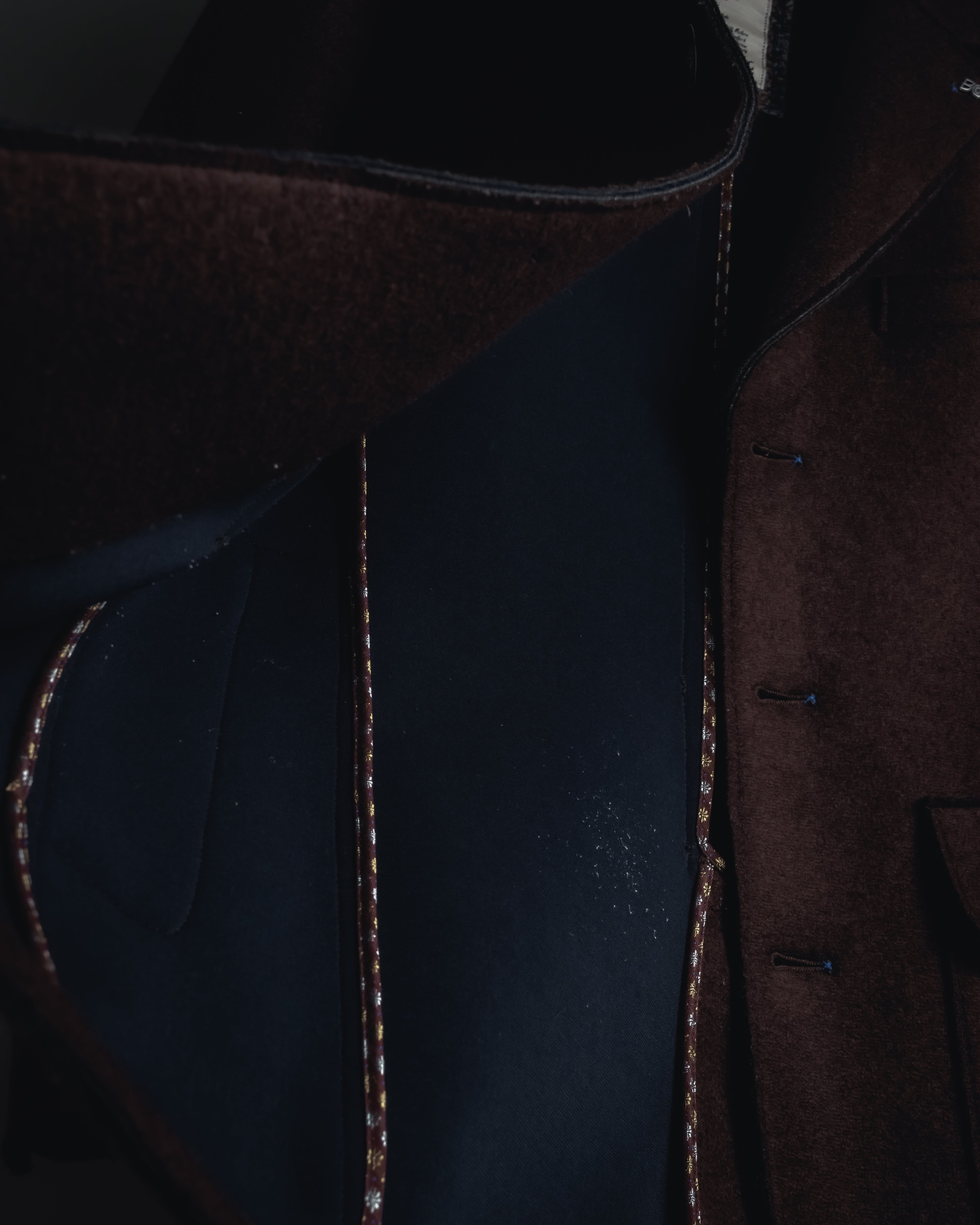 "BOB" Brushed wool single-breasted coat