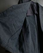 "COMME des GARCONS HOMME" 03SS fine all-over pattern cotton tailored jacket