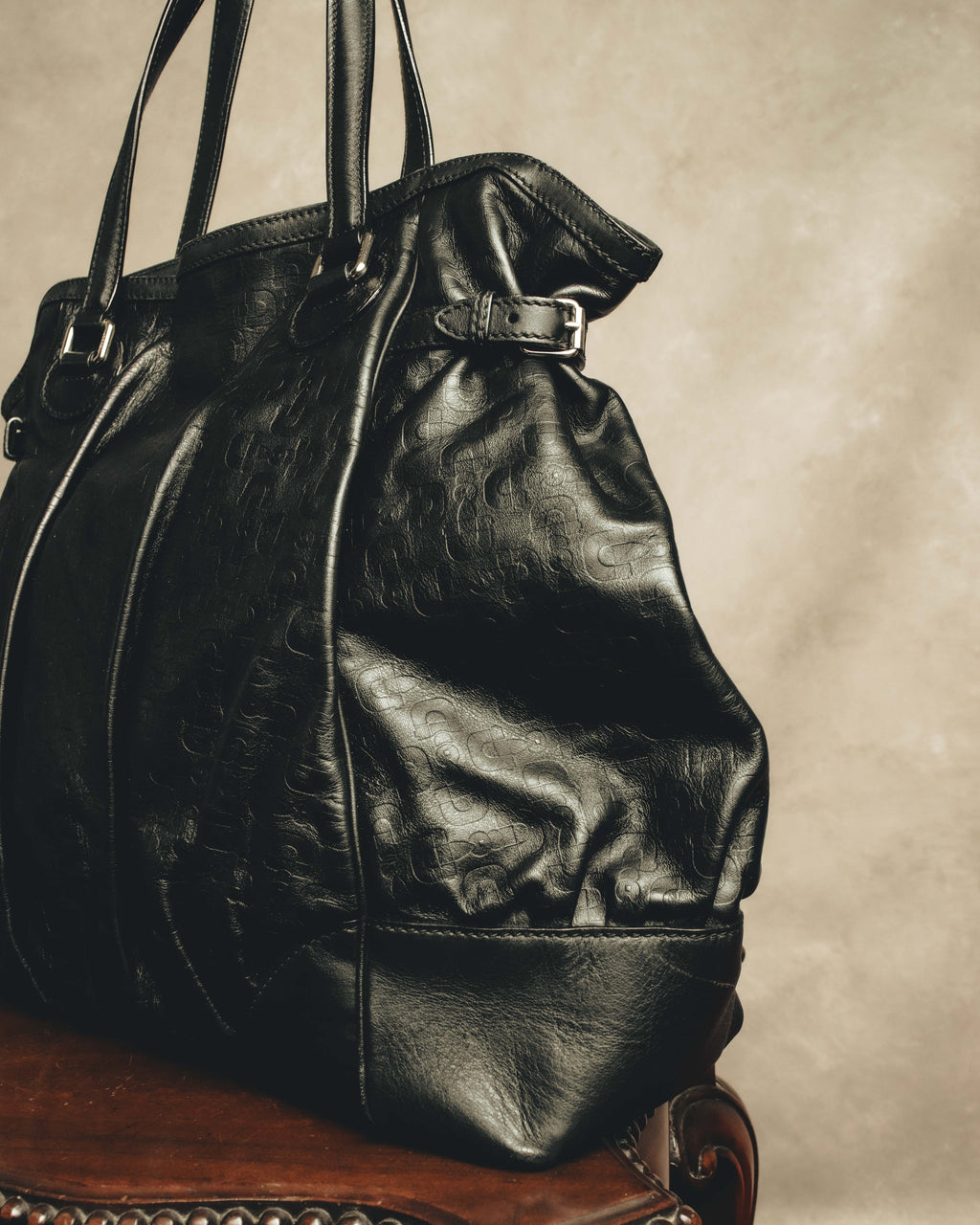 "GUCCI" 00's-10's Slouchy oversized leather tote bag