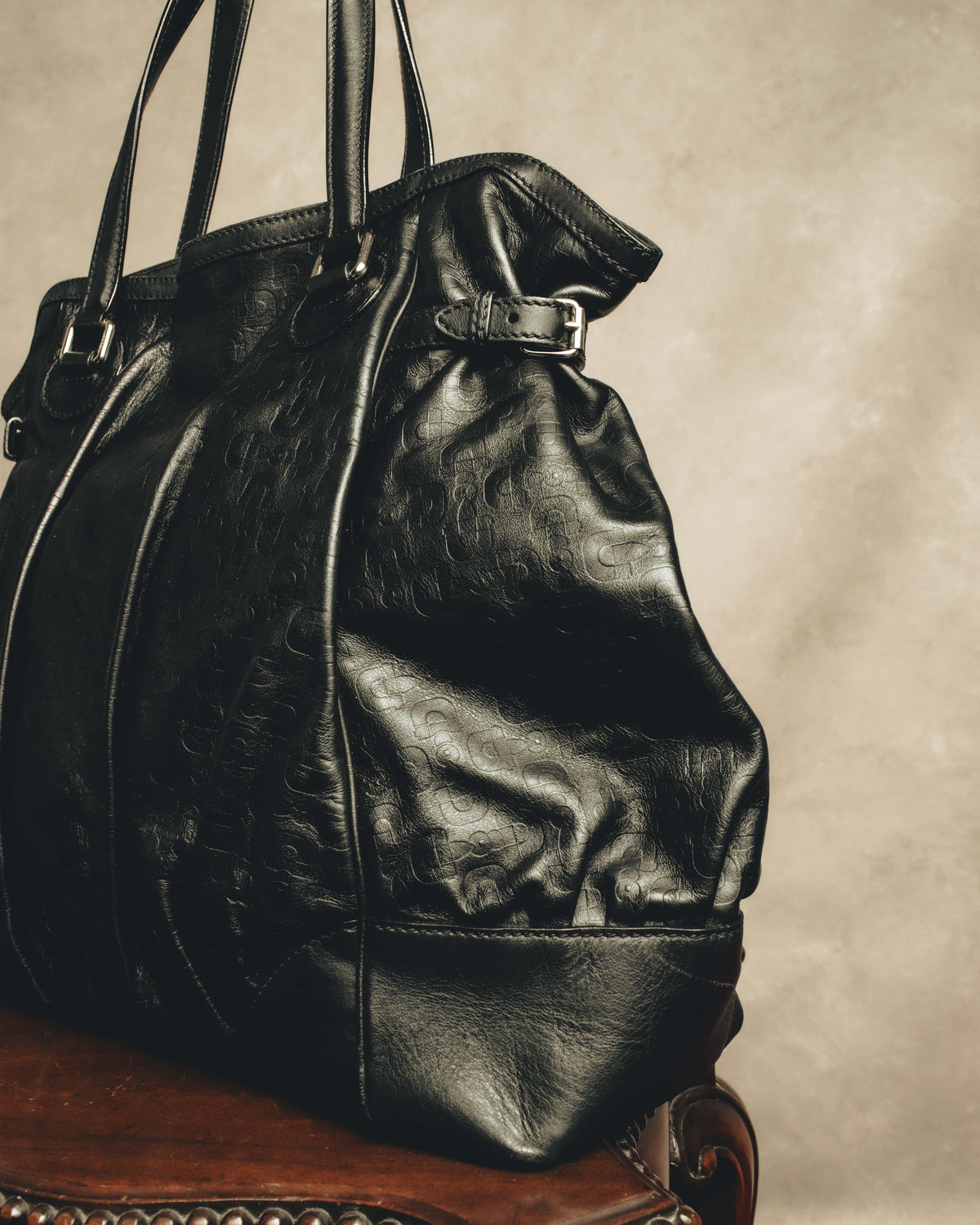 "GUCCI" 00's-10's Slouchy oversized leather tote bag