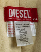 "DIESEL" Double zipper hooded long fur coat