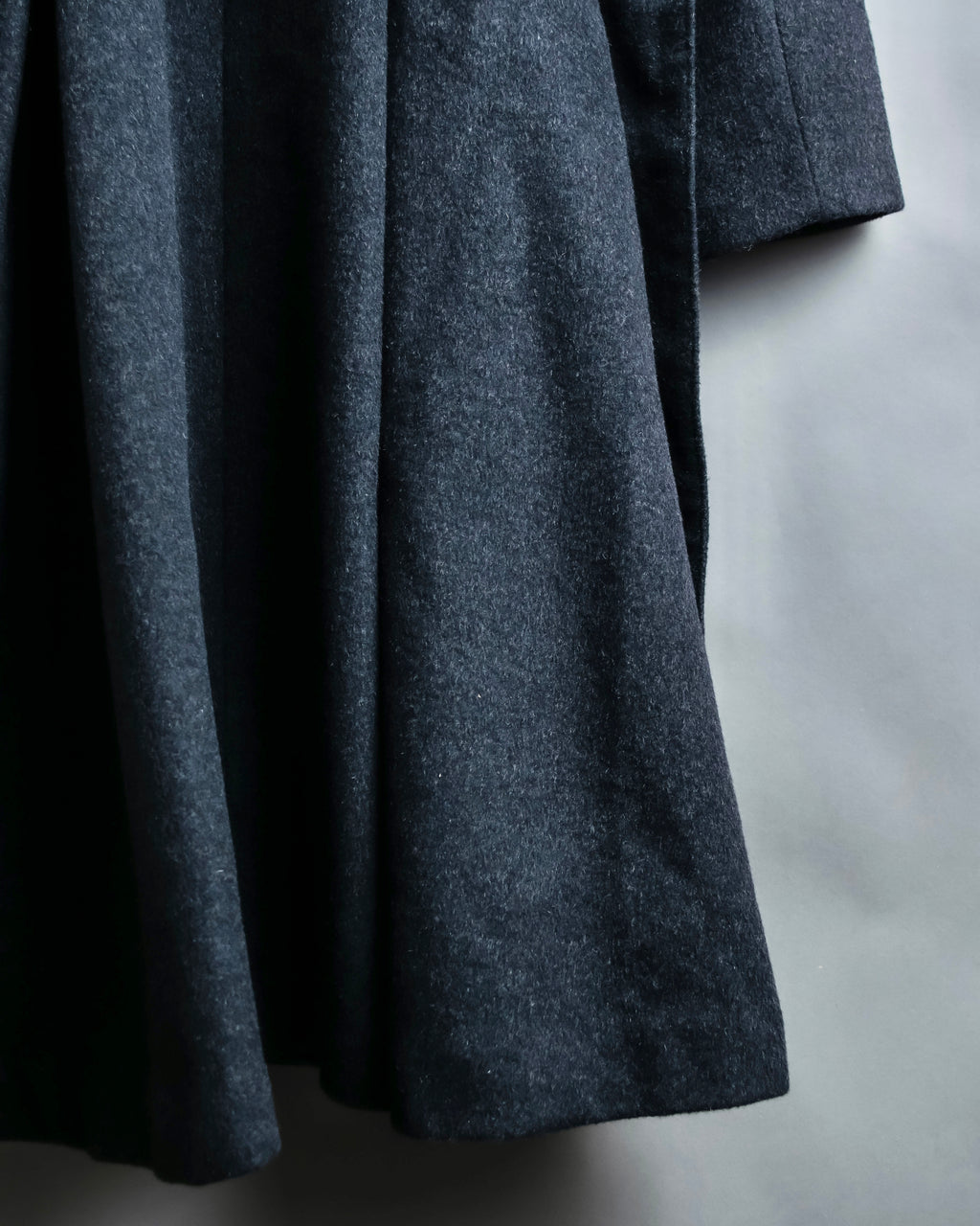 "RUIRUE BOUTIQUE" Shawl collar flare silhouette coat