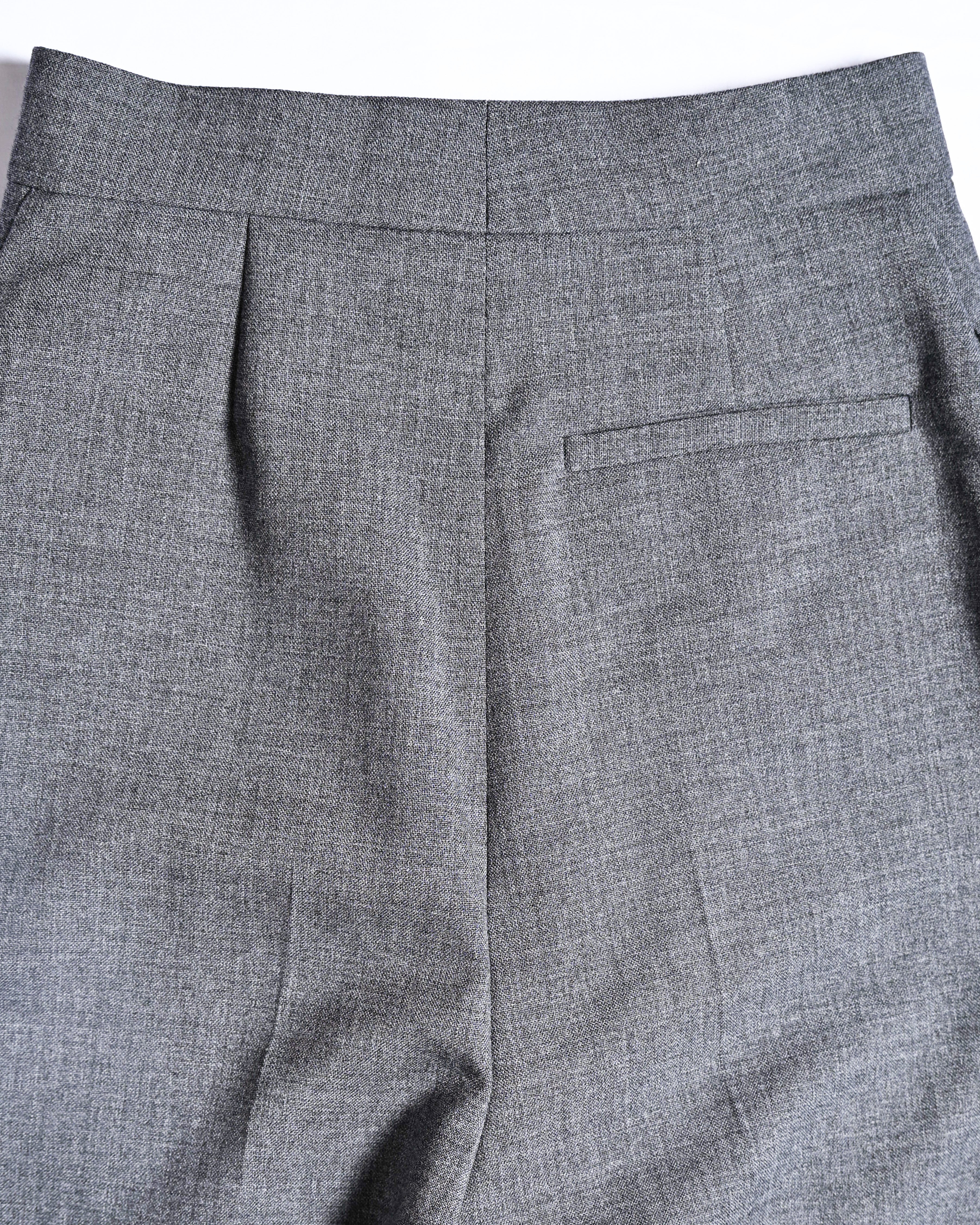 LOEWE by Jonathan Anderson/ High Waisted Beautiful Straight Silhouette Trousers Gray