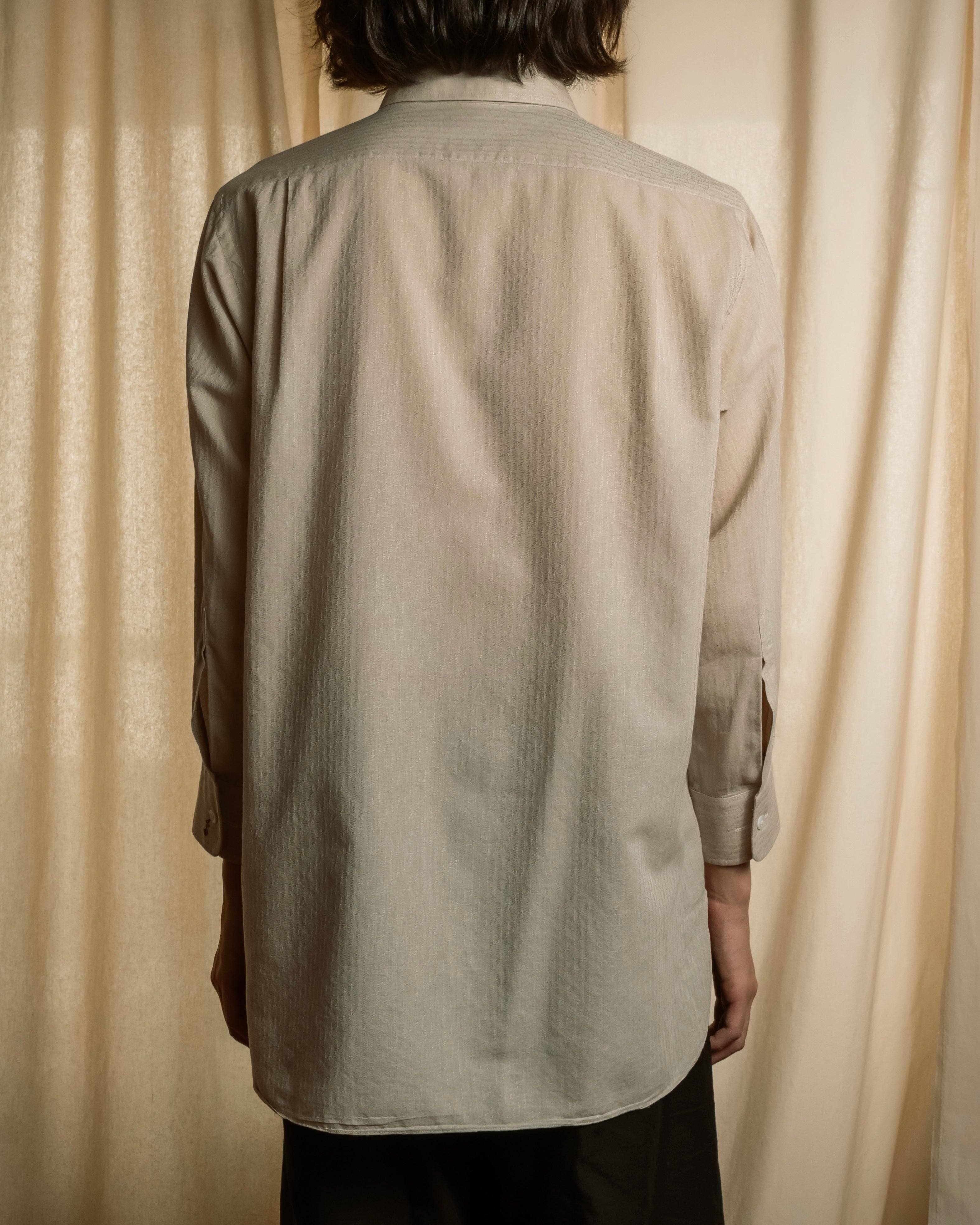 "CHRISTIAN DIOR MONSIEUR" 80's Marc Bohan design woven shirt