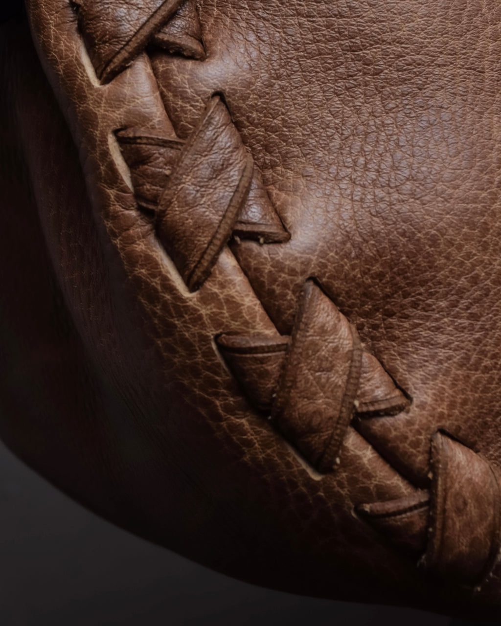 "GUCCI" Charlotte whipstitch hobo leather shoulder Bag