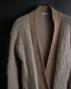 "Chloe" Angora mix standing up long cardigan