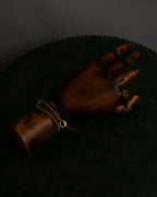 "STUDEBAKER" S-hook curved design gold brass bracelet