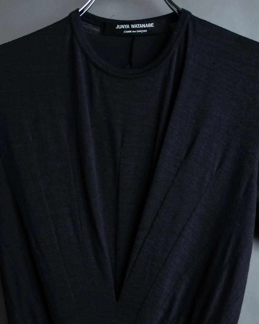 “JUNYA WATANABE” narrow waist  lame designed hem long dress