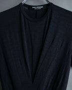 “JUNYA WATANABE” narrow waist  lame designed hem long dress