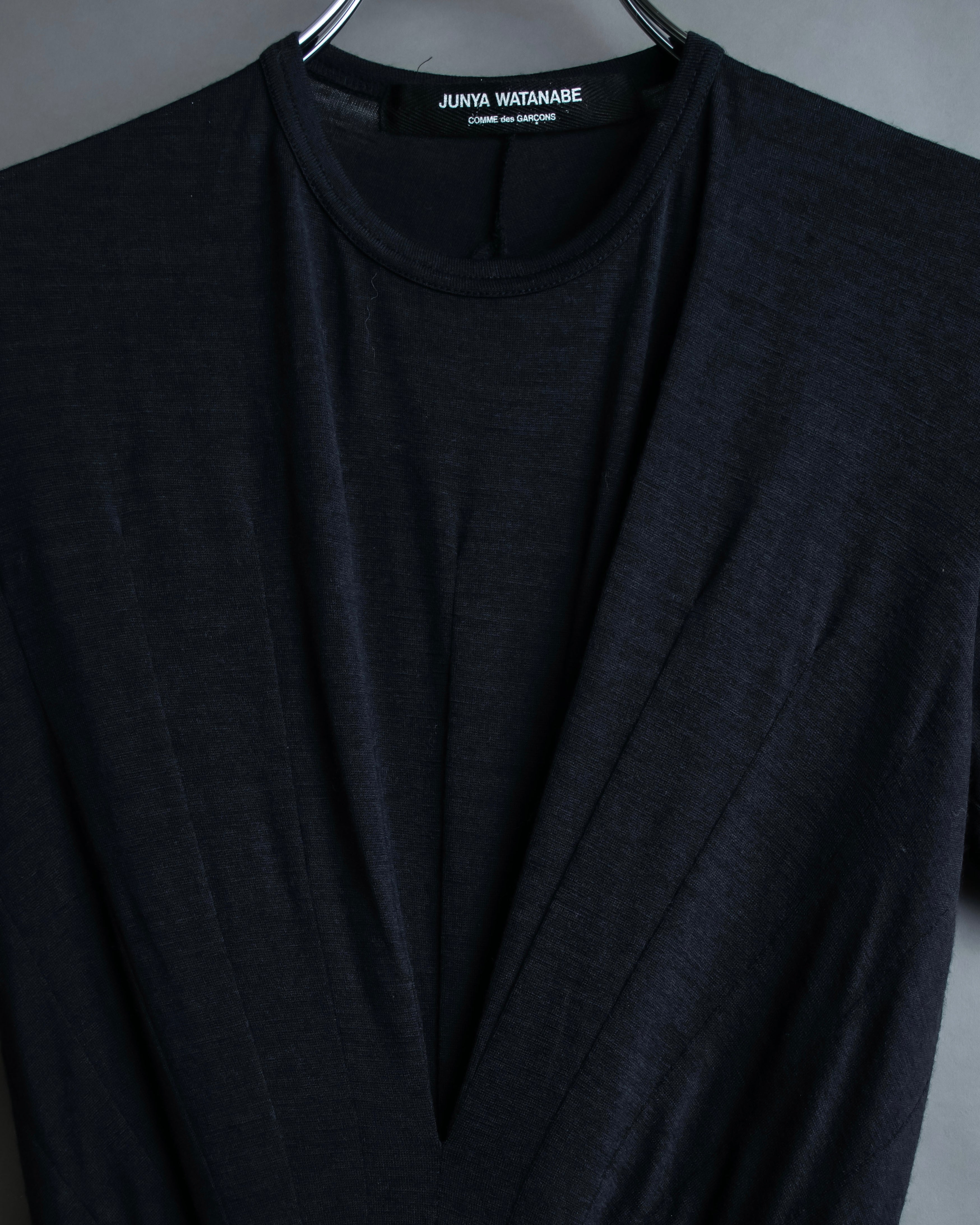 “JUNYA WATANABE” narrow waist  lame designed hem long dress