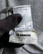 "JIL SANDER" Solid texture V neck mixed knit
