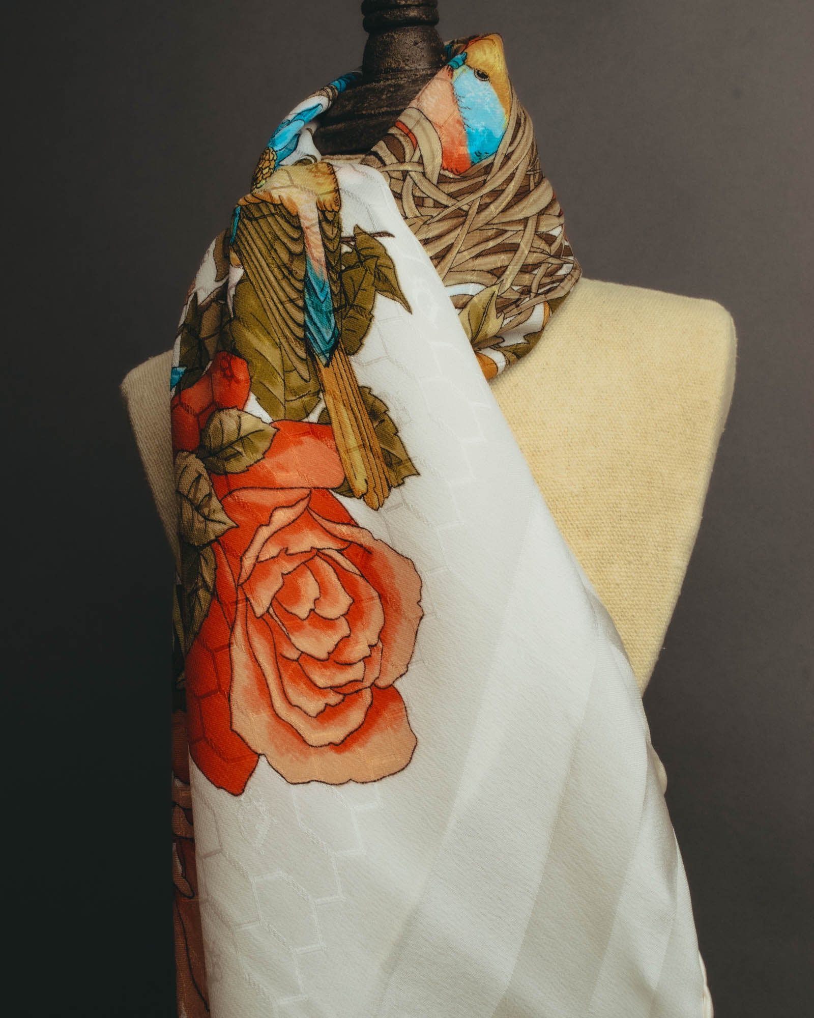 "Christian Dior" 80's-90's Elegant silk scarf
