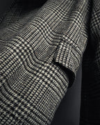 “Harris Tweed” Hooded plaid duffle coat