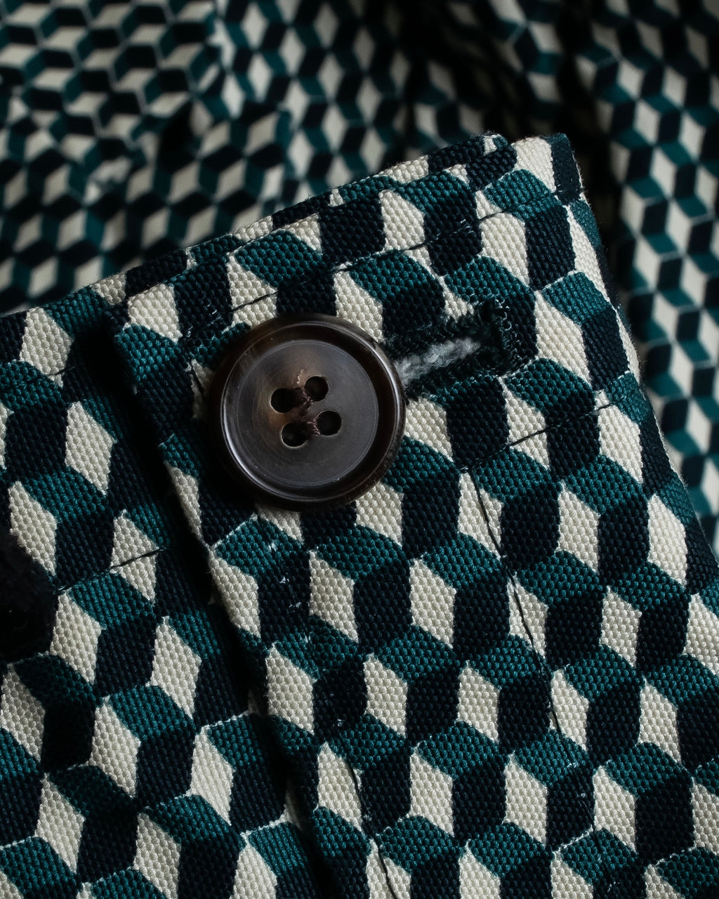 "MARNI" Geometric pattern double-breasted tailored jacket