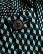 "MARNI" Geometric pattern double-breasted tailored jacket