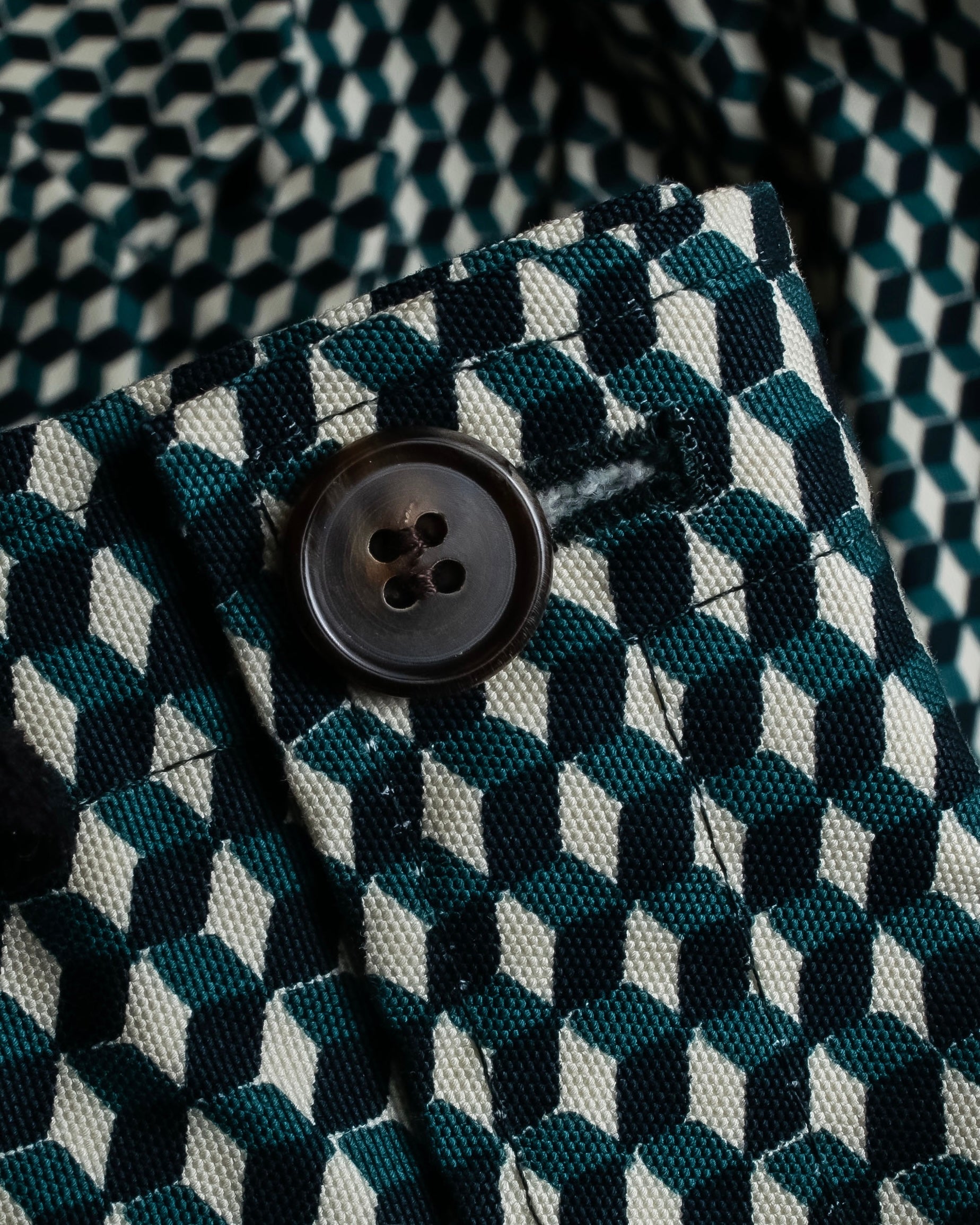 "MARNI" Geometric pattern double-breasted tailored jacket