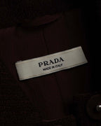 "PRADA" Piping design brushed skirt type set up
