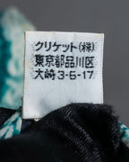 "JEAN PAUL GAULTIER" Trompe l'oeil design silk neck tie