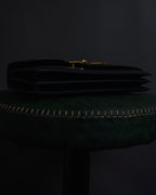 -SPECIAL- "HERMES" 60’s early sandrine box dark blue calf bit bag