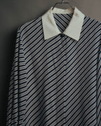 "Christian Dior" 80's-90's Striped silk blouse