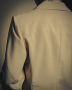 –SPECIAL– "Hermès" 90's-00's Lustrous mohair single-breasted blazer