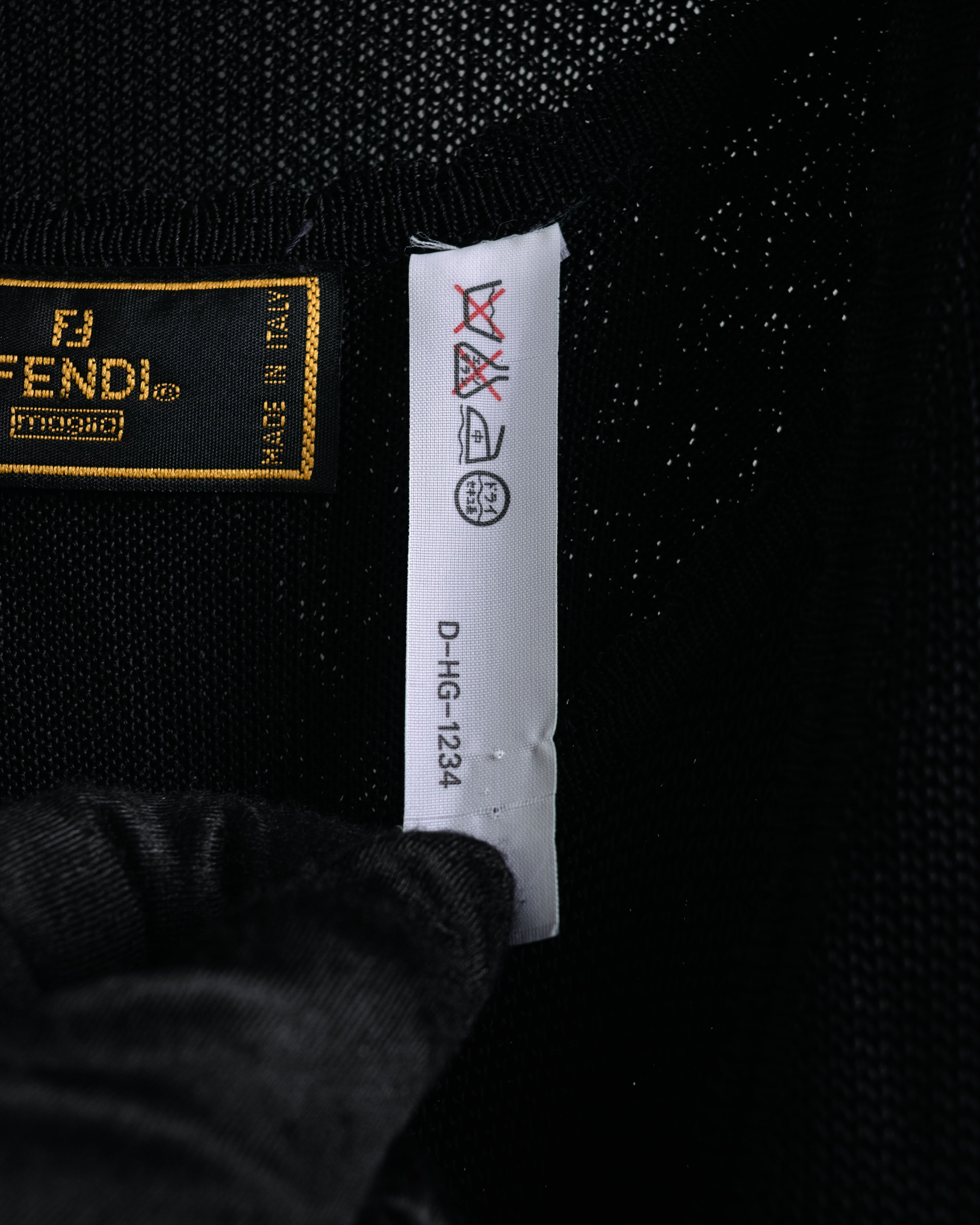 “FENDI” 90’s-00’s Openwork knit ensemble