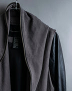 “DOUBLE STANDARD CLOTHING” Designed sleeve hooded middle coat