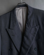 "CHRISTIAN DIOR MONSIEUR" Shadow stripe pattern classical formal detail set up