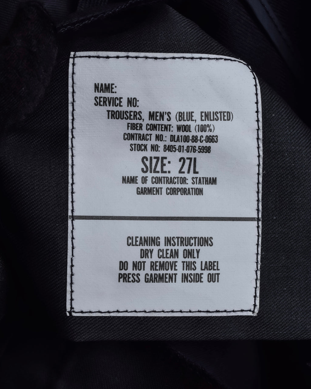 "US navy inspired lace back wide sailor pants"