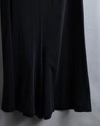 "YOHJI YAMAMOTO" 11SS Minimalist design skirt-like silhouette wide slacks