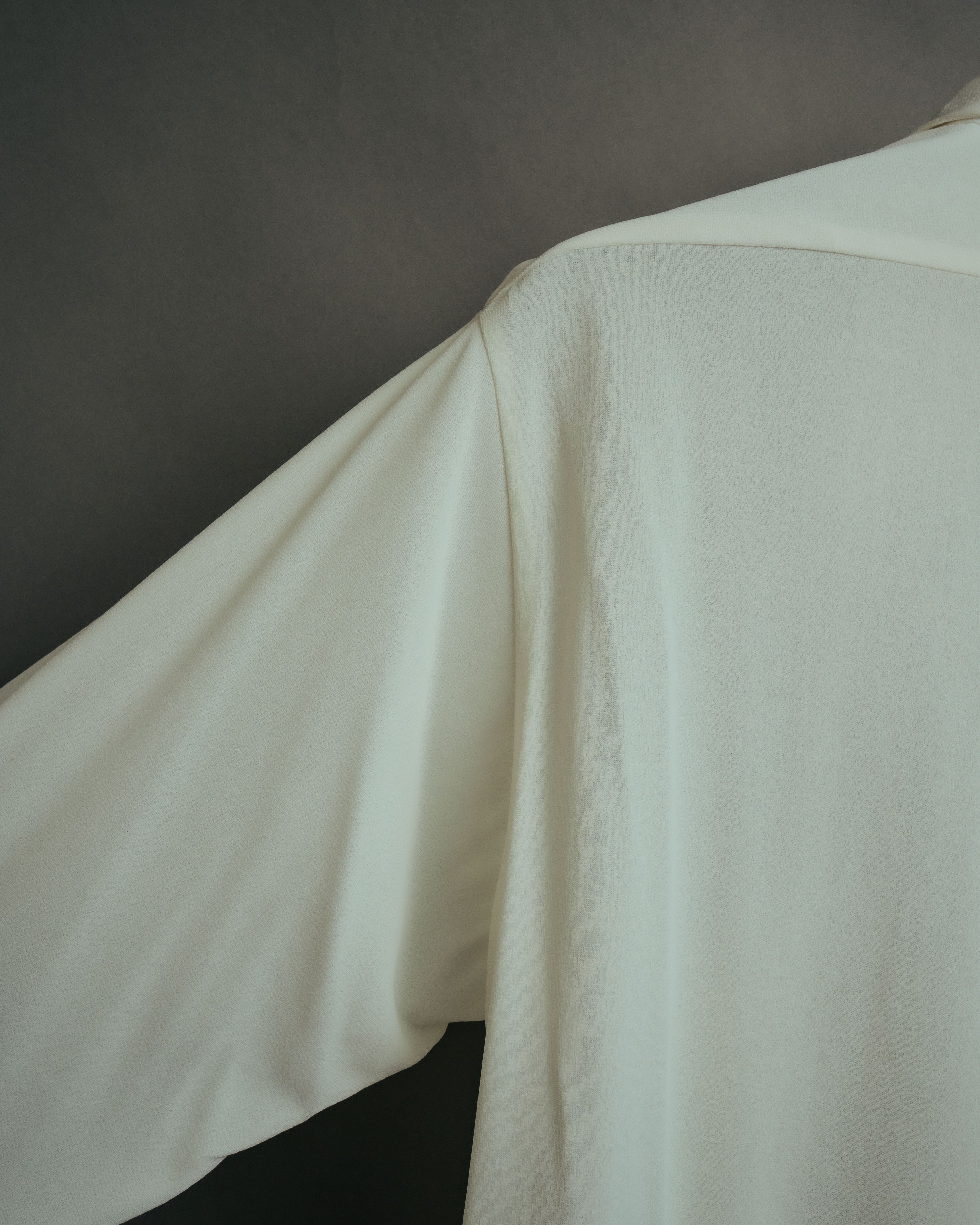 -MOOD Vintage Collections- 70’s-80’s Sheer stripe long point collar shirt