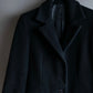 "Vintage shoulder padded cashmere blend chester coat"