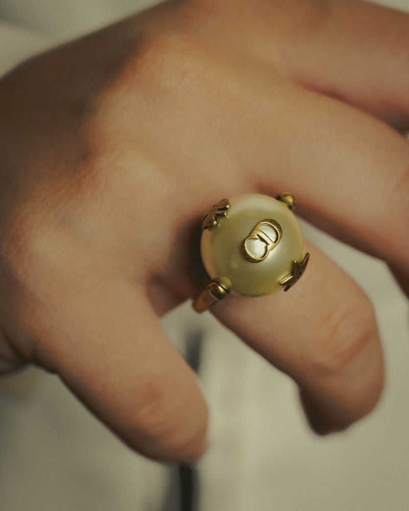 -SPECIAL- “Christian Dior” 2017-18 AW J’Adior pearl ball ring
