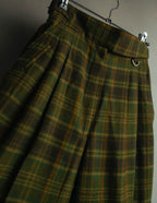 "Christian Dior" 80's-90's Wool plaid blouson and trousers set