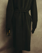 “Max Mara” 00’s Belted angora blend long coat