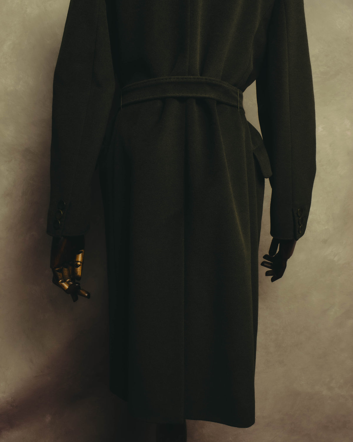 “Max Mara” 00’s Belted angora blend long coat