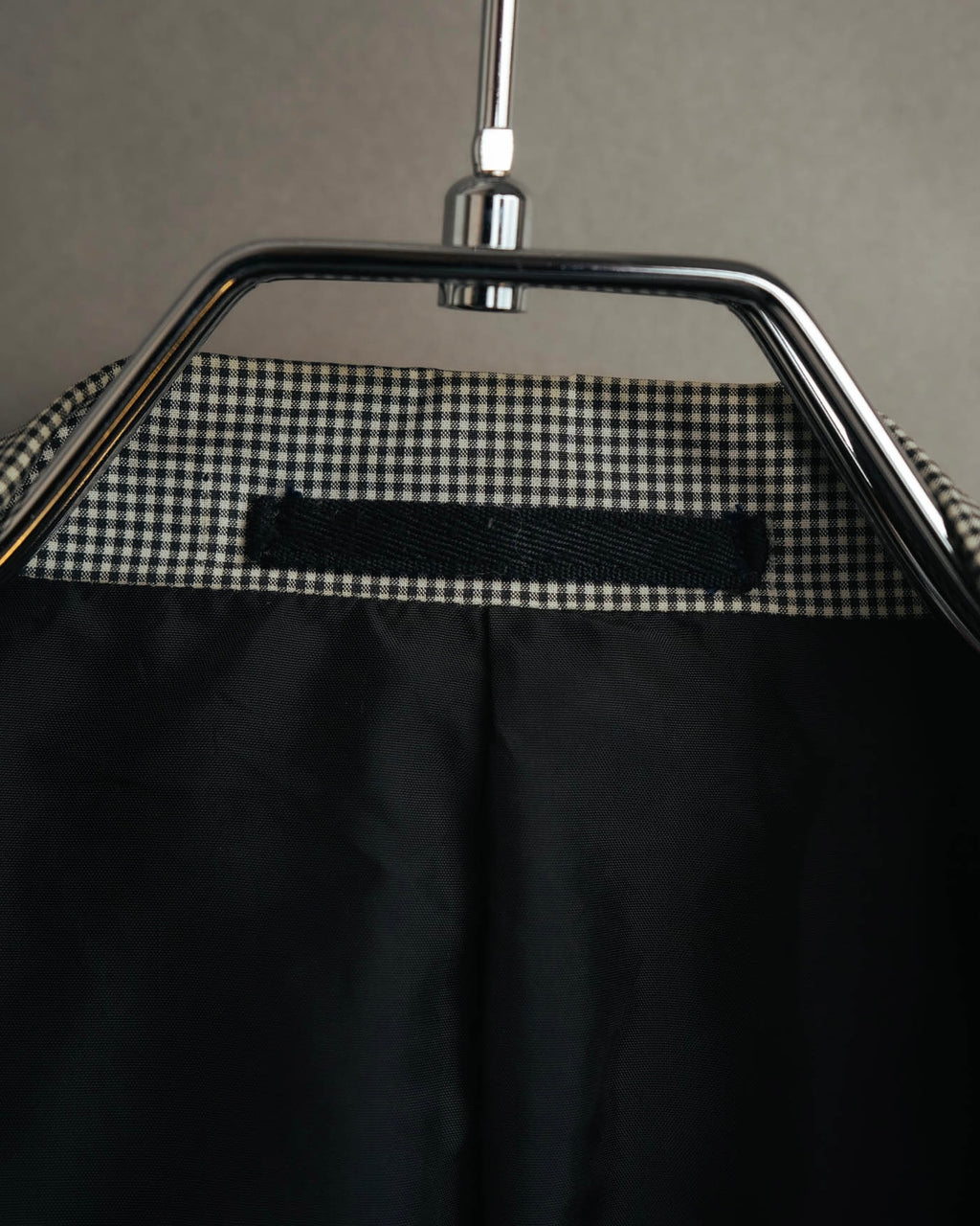 -SPECIAL- "Y's for men" 80's Double breasted houndstooth long jacket
