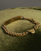 “VALENTINO“ 80’s-90’s Logo enamel ID chain bracelet