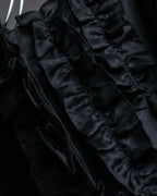 "S Max Mara" Tiered frill design belted dress